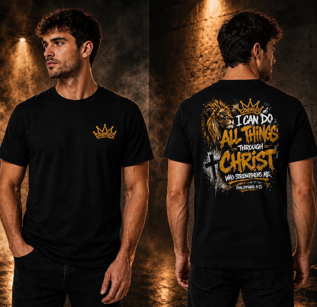 2wenty8 "Philippians 4:13" T-Shirt - 2wenty8