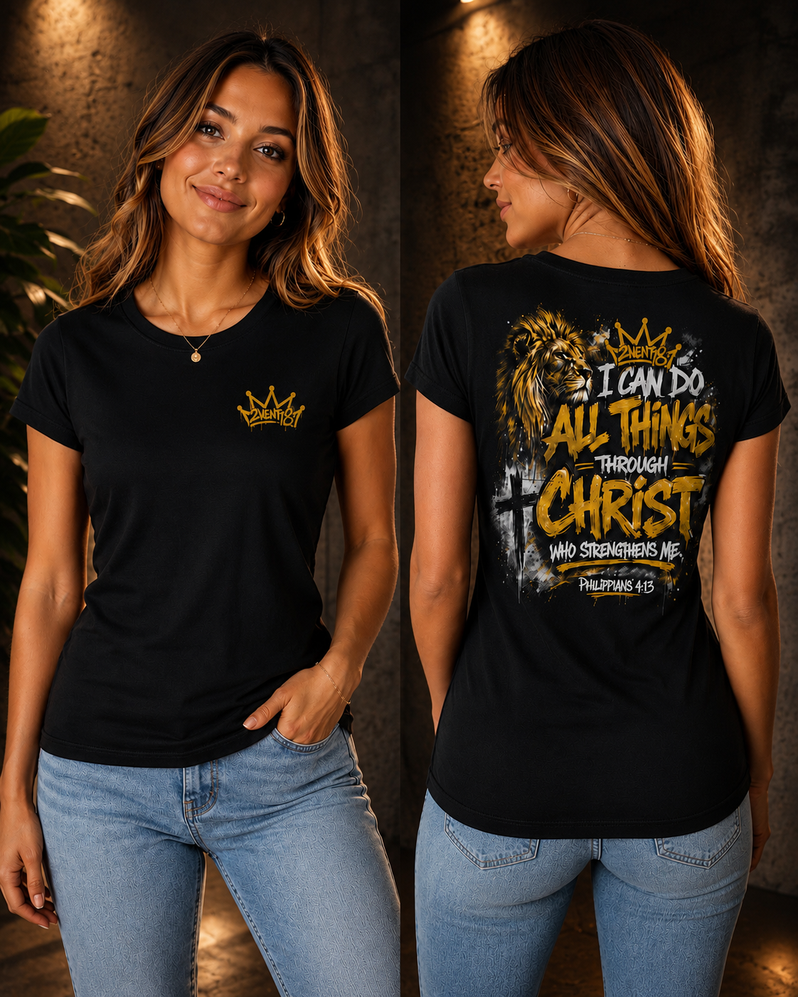 Women's 2wenty8 "Philippians 4:13" T-Shirt - 2wenty8