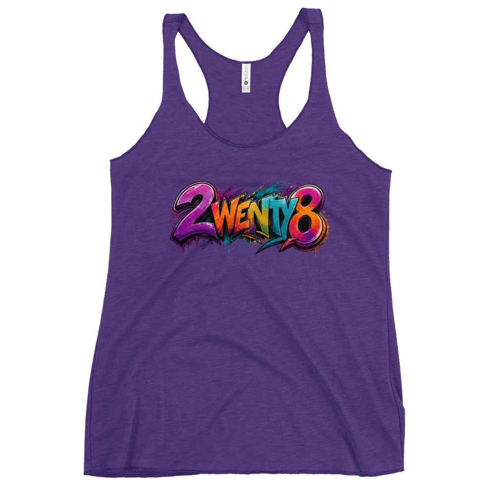 2wenty8 "Spray" Women's Racerback Tank