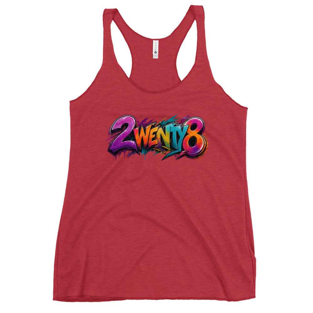 2wenty8 "Spray" Women's Racerback Tank