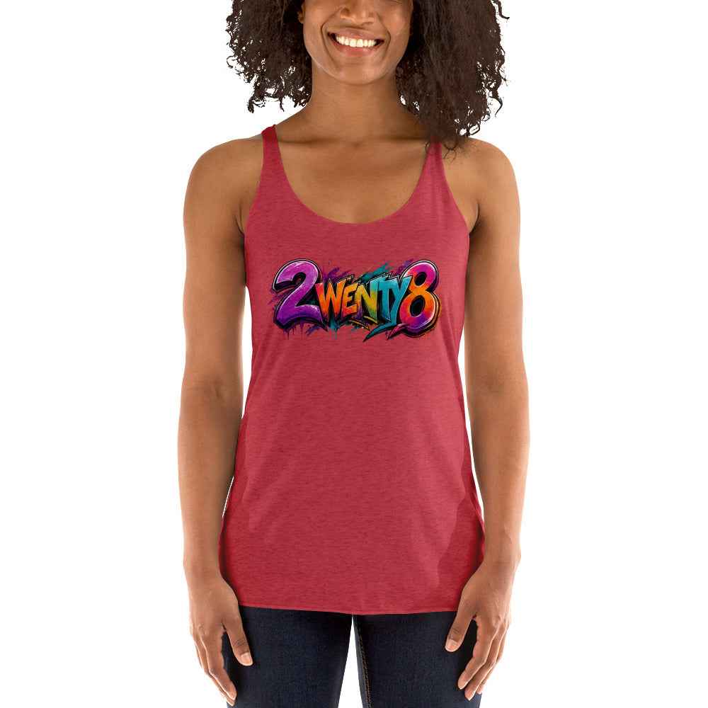 2wenty8 "Spray" Women's Racerback Tank